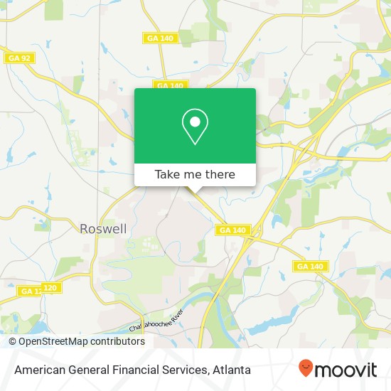 American General Financial Services map