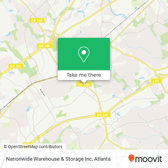 Nationwide Warehouse & Storage Inc map