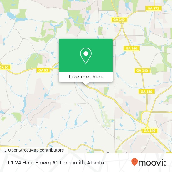 0 1 24 Hour Emerg #1 Locksmith map