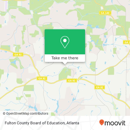 Fulton County Board of Education map