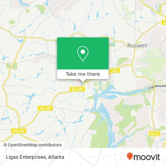 Ligas Enterprises map