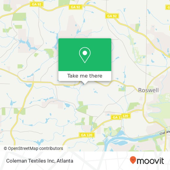 Coleman Textiles Inc map