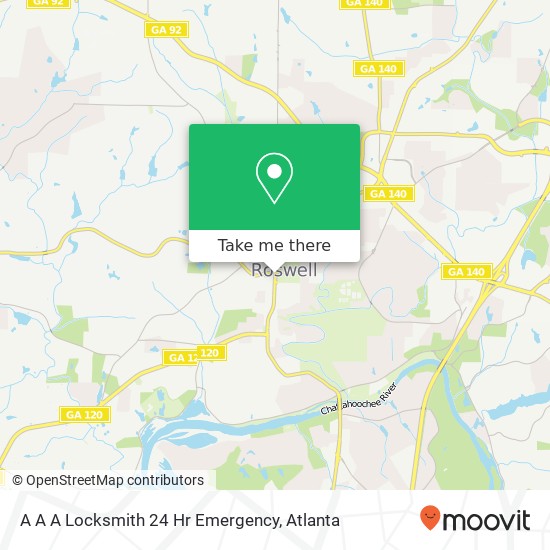 A A A Locksmith 24 Hr Emergency map