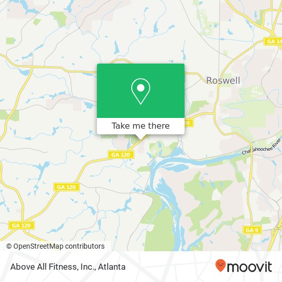 Mapa de Above All Fitness, Inc.