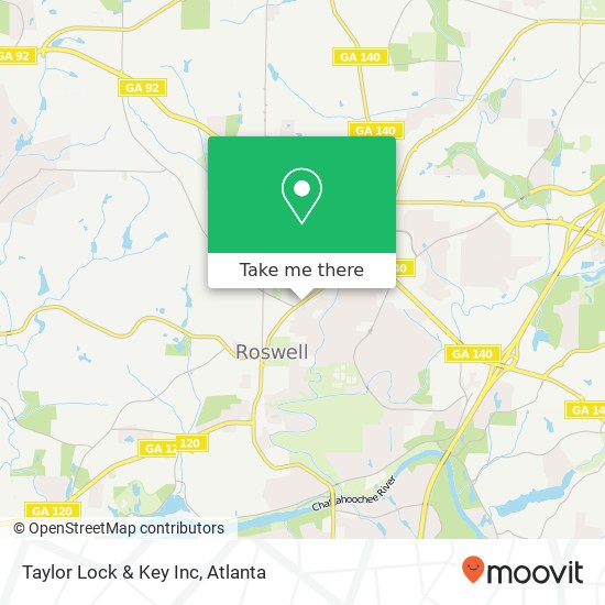 Taylor Lock & Key Inc map