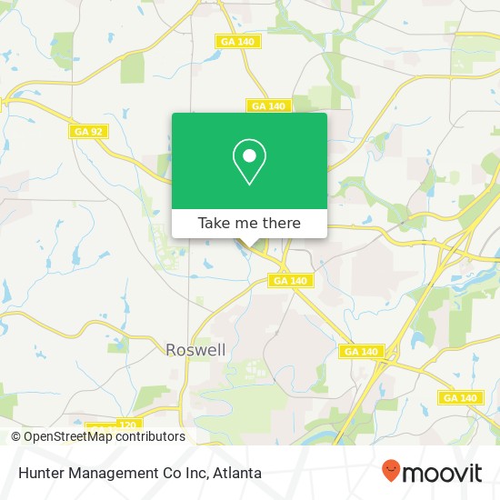 Hunter Management Co Inc map