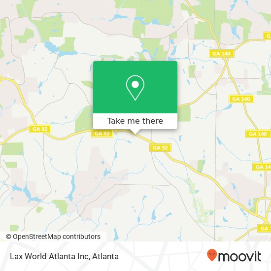 Lax World Atlanta Inc map