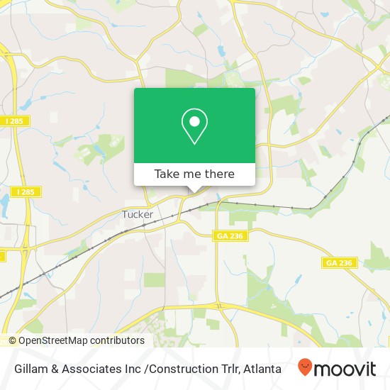 Gillam & Associates Inc /Construction Trlr map