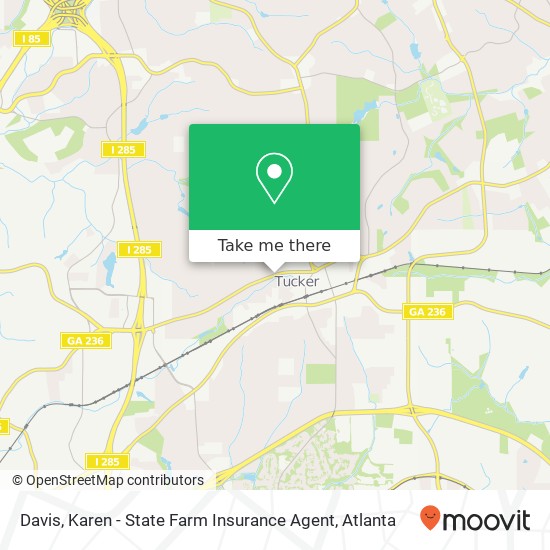 Davis, Karen - State Farm Insurance Agent map