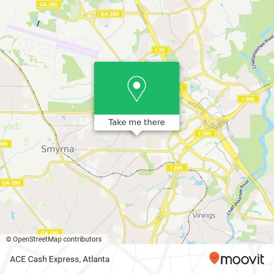 Mapa de ACE Cash Express