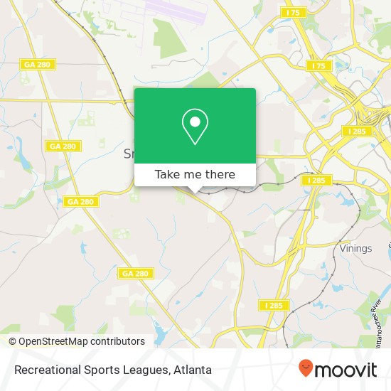 Recreational Sports Leagues map