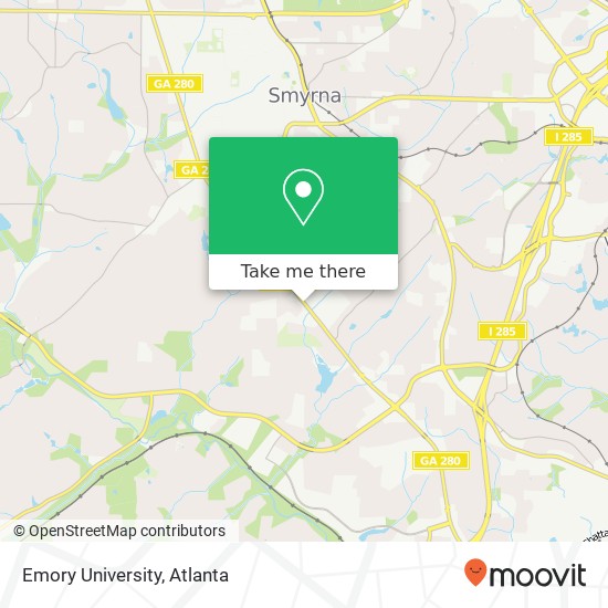 Emory University map