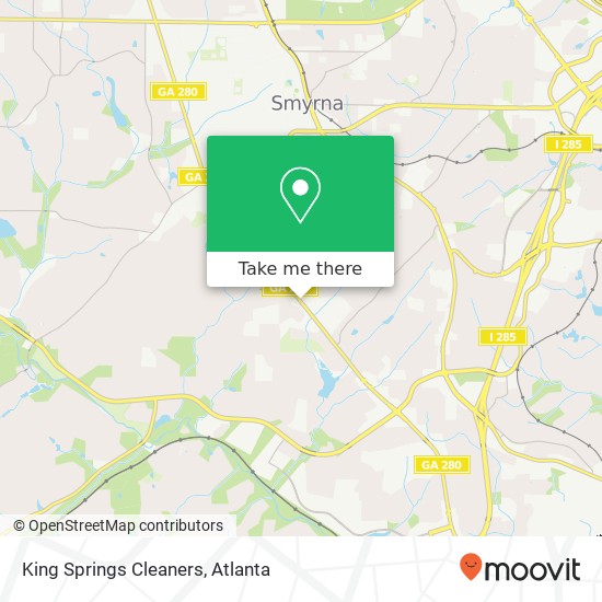 King Springs Cleaners map