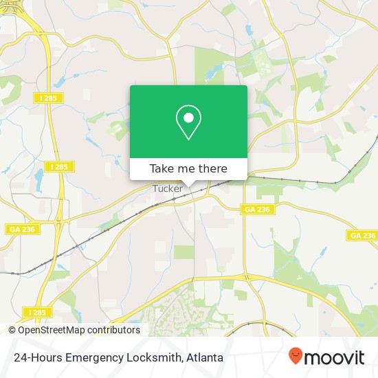 Mapa de 24-Hours Emergency Locksmith