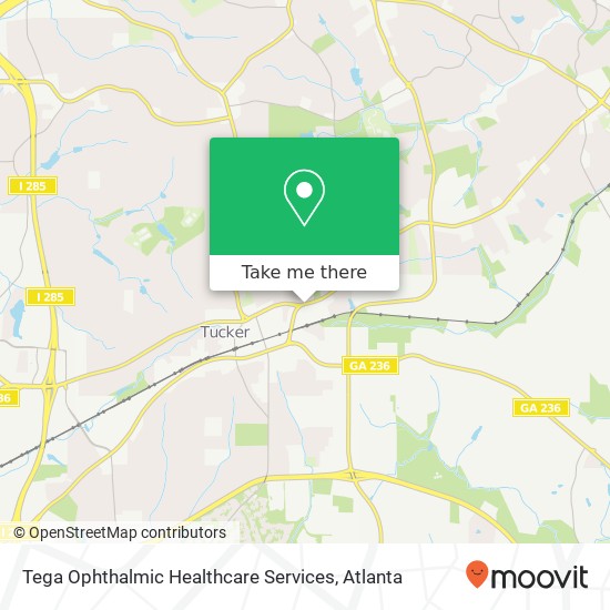 Tega Ophthalmic Healthcare Services map