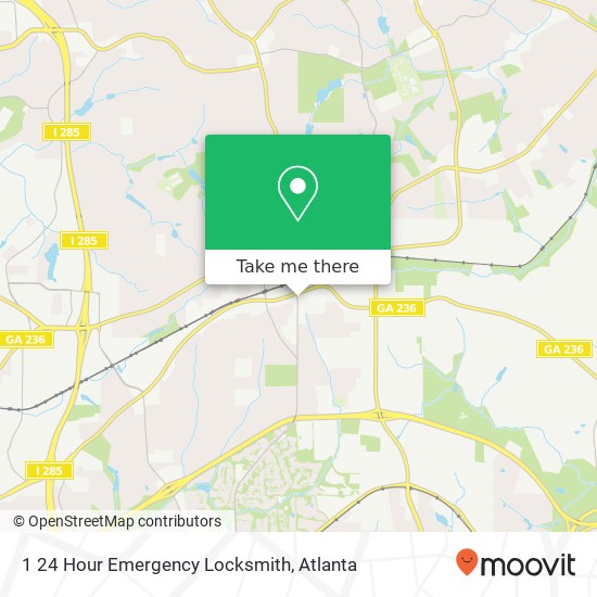 Mapa de 1 24 Hour Emergency Locksmith