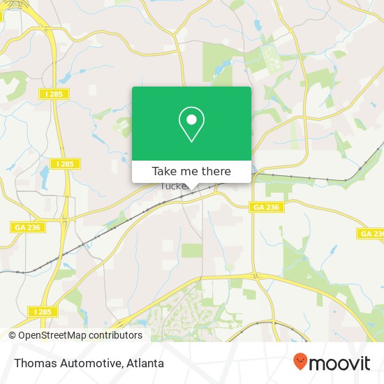 Mapa de Thomas Automotive