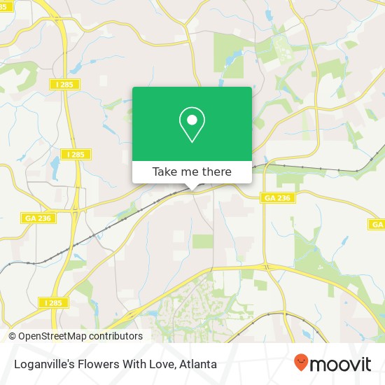 Mapa de Loganville's Flowers With Love