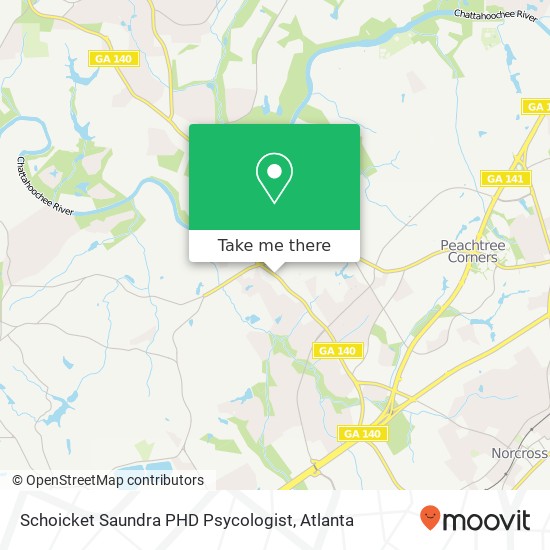 Schoicket Saundra PHD Psycologist map