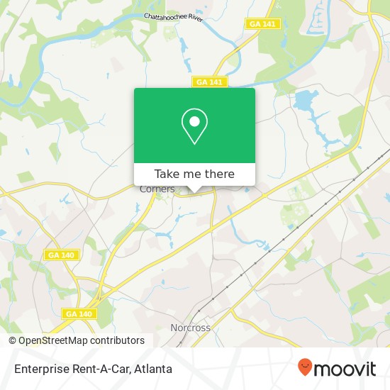 Mapa de Enterprise Rent-A-Car