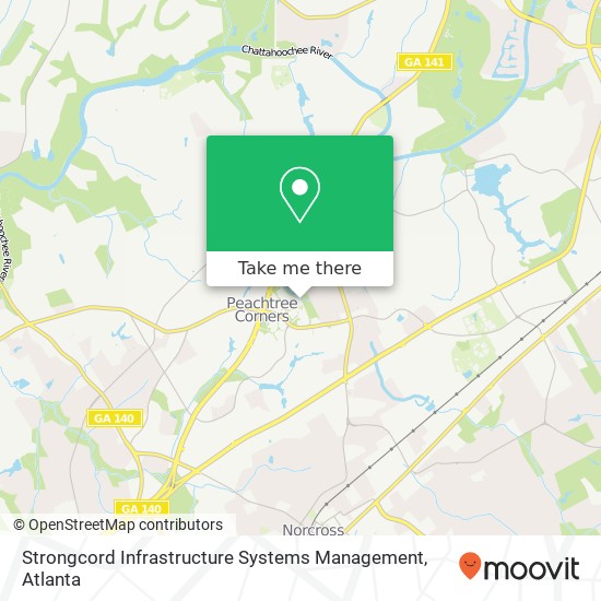 Mapa de Strongcord Infrastructure Systems Management