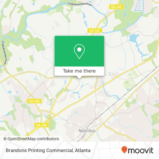 Mapa de Brandons Printing Commercial