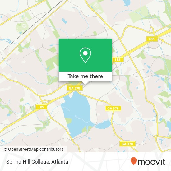 Spring Hill College map