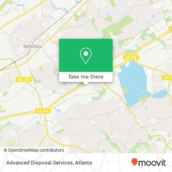 Mapa de Advanced Disposal Services