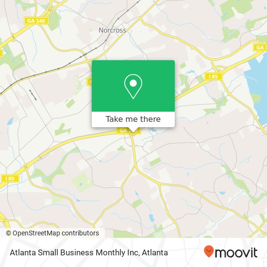 Atlanta Small Business Monthly Inc map