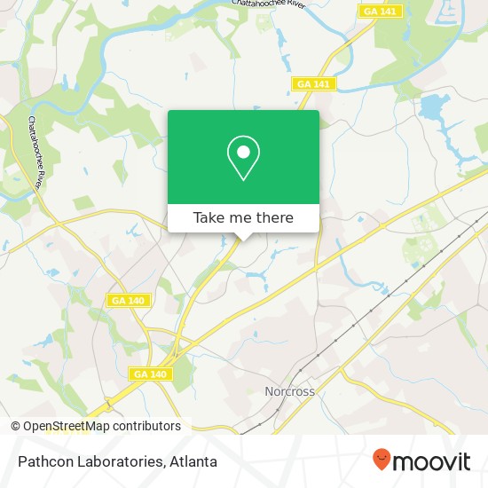 Mapa de Pathcon Laboratories