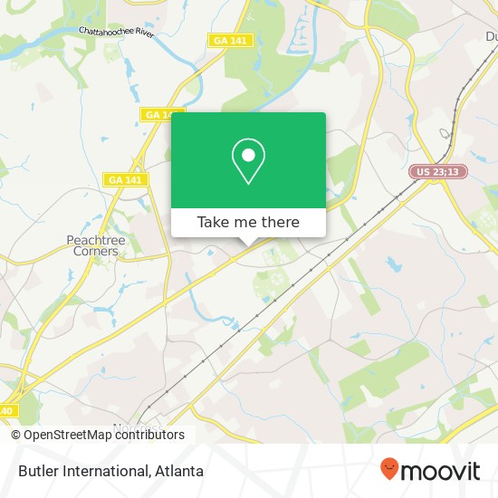 Butler International map