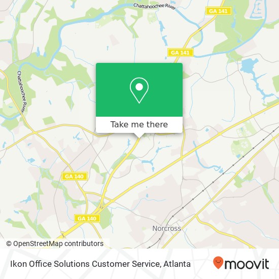 Ikon Office Solutions Customer Service map