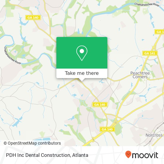 Mapa de PDH Inc Dental Construction