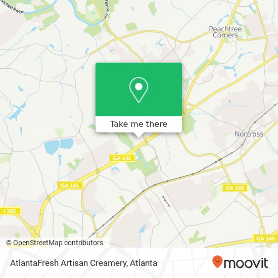 Mapa de AtlantaFresh Artisan Creamery