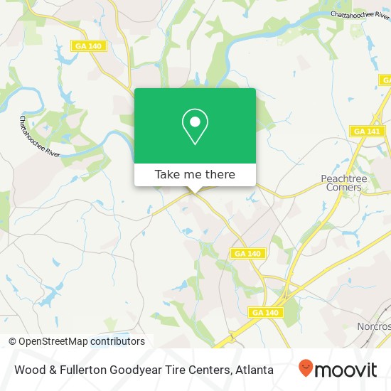Wood & Fullerton Goodyear Tire Centers map