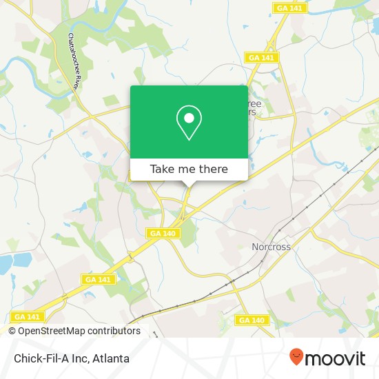 Chick-Fil-A Inc map