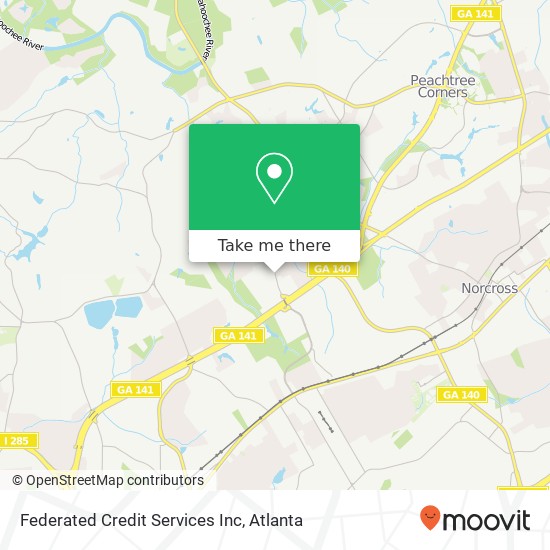 Mapa de Federated Credit Services Inc