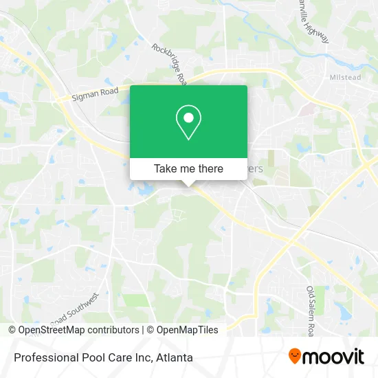 Professional Pool Care Inc map