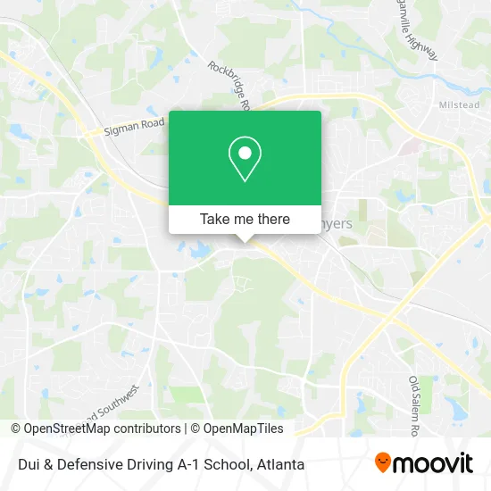 Dui & Defensive Driving A-1 School map