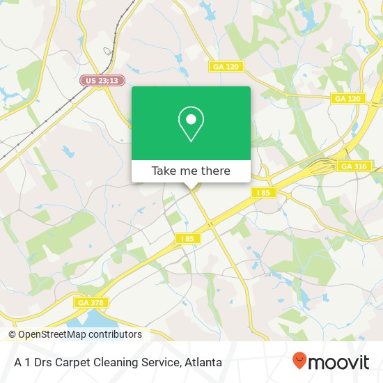 A 1 Drs Carpet Cleaning Service map