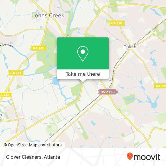 Clover Cleaners map