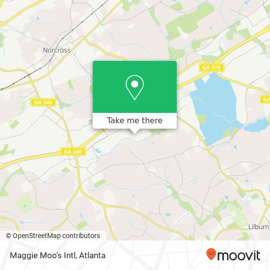 Mapa de Maggie Moo's Intl