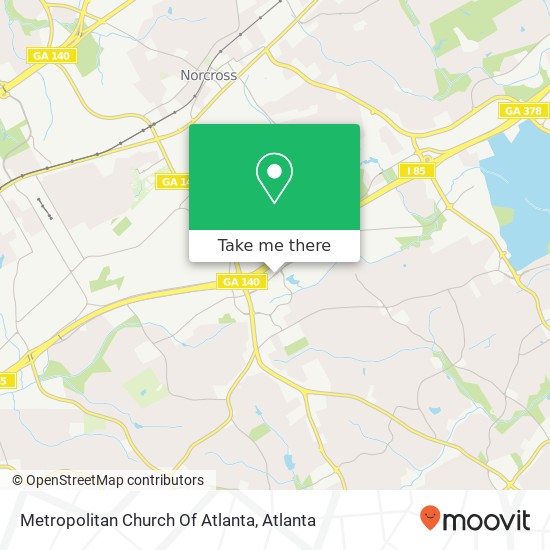 Metropolitan Church Of Atlanta map