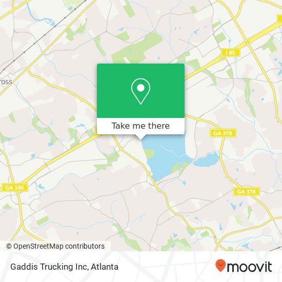 Gaddis Trucking Inc map