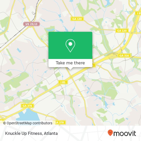 Mapa de Knuckle Up Fitness