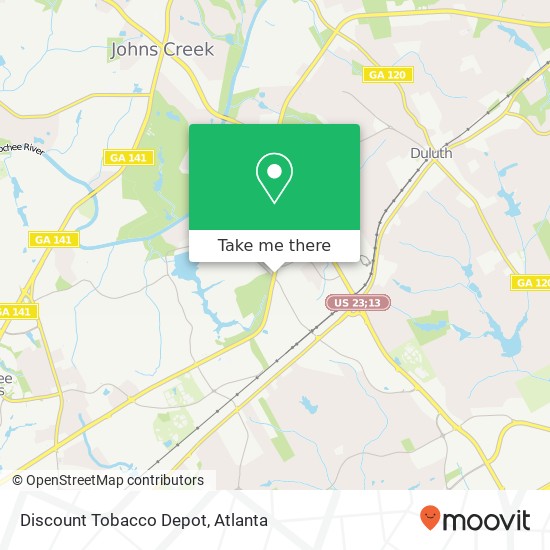 Mapa de Discount Tobacco Depot