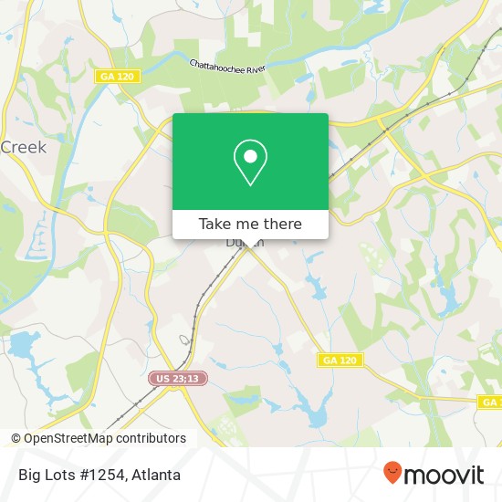 Mapa de Big Lots #1254