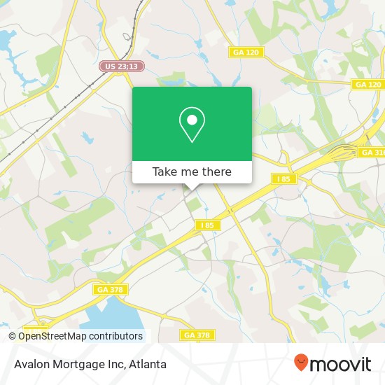 Avalon Mortgage Inc map