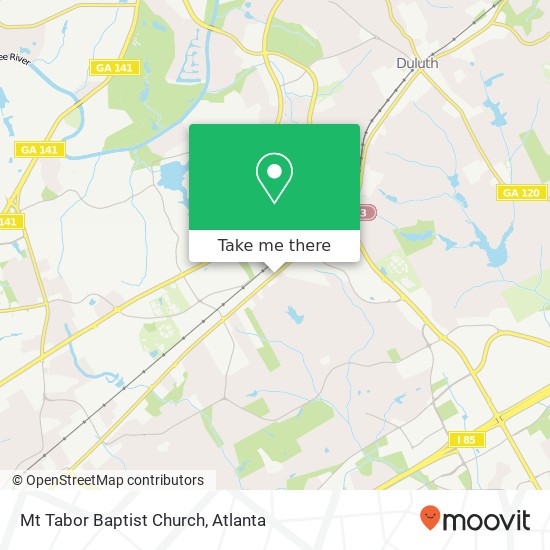 Mt Tabor Baptist Church map