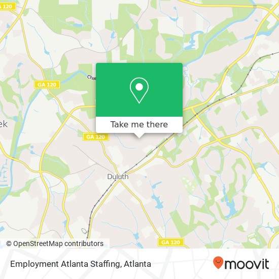 Employment Atlanta Staffing map